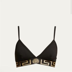 VERSACE GRECA BORDER TRIANGLE BRALETTE